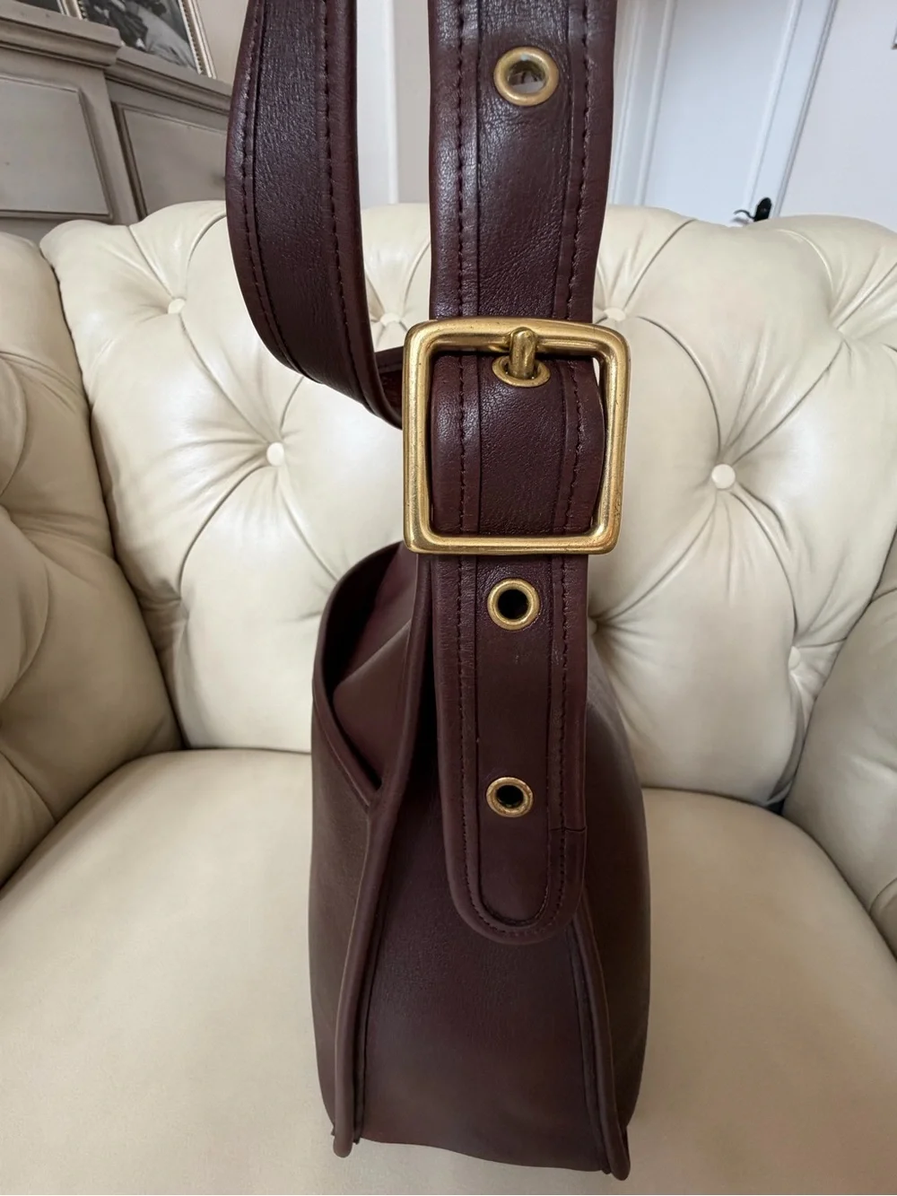 Vintage Coach Mahogany Legacy Zip 9966